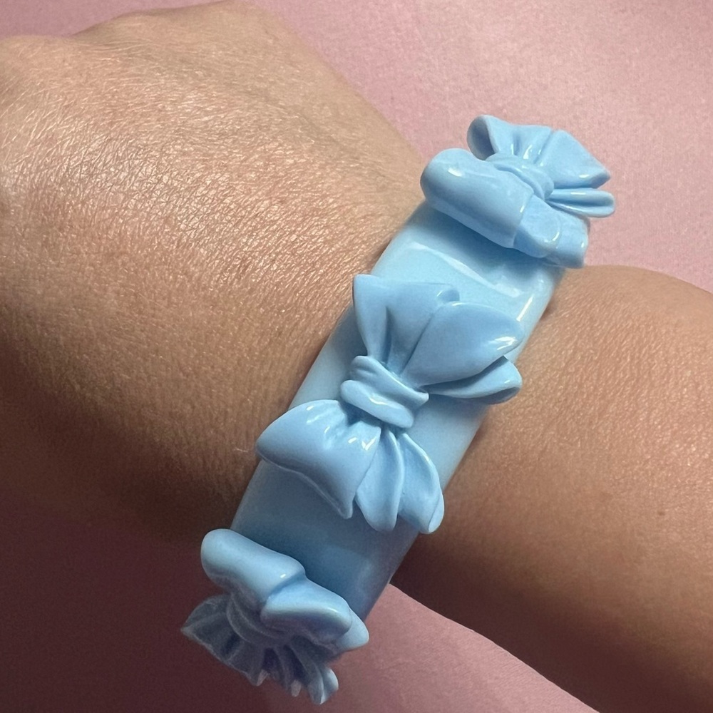 Blue Bow Bracelet